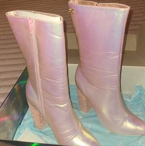 Iridescent Pink Women's Boots